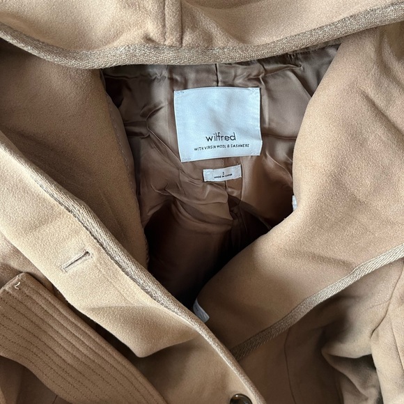 Aritzia Wilfred Montgomery Hooded Wrap Coat - Picture 6 of 14